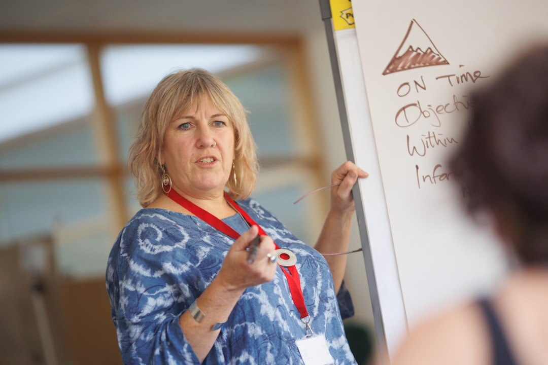 woman leading workshop