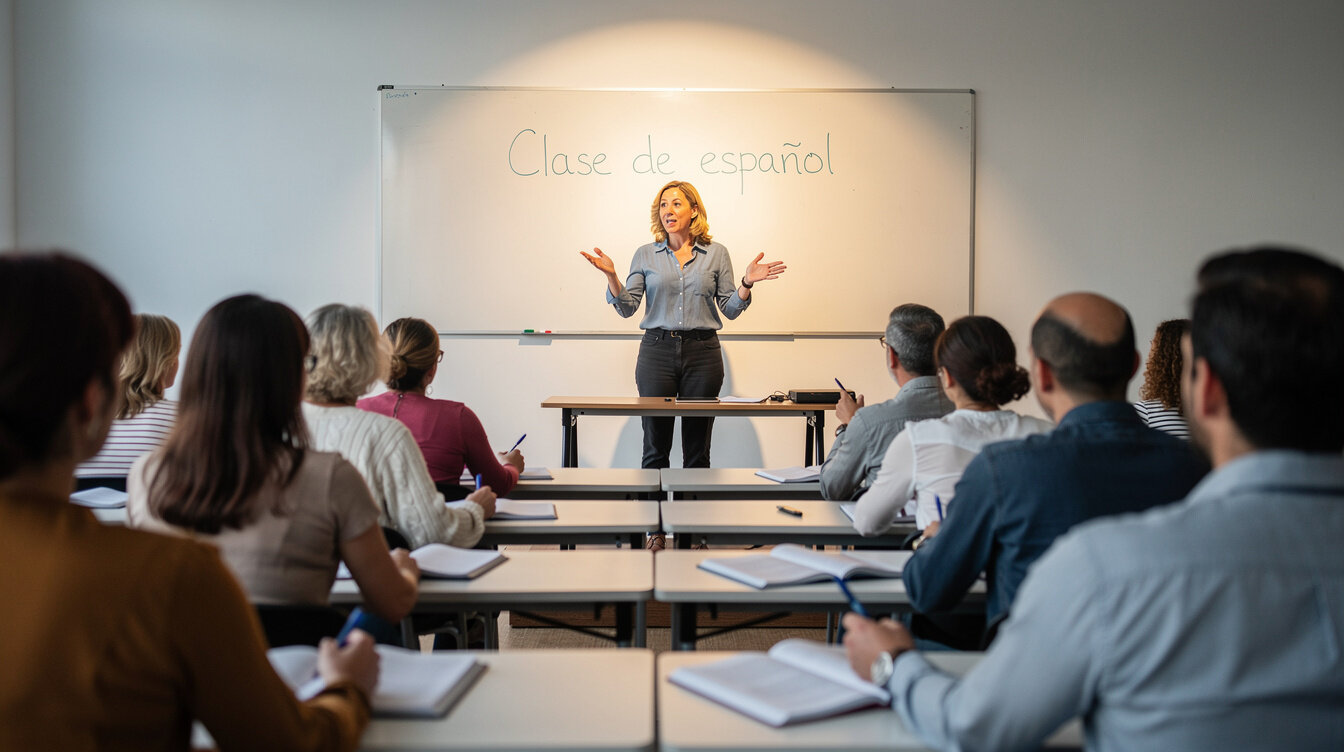 confident woman speaking to audience